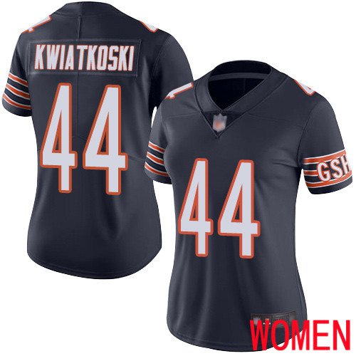 Chicago Bears Limited Navy Blue Women Nick Kwiatkoski Home Jersey NFL Football #44 Vapor Untouchable